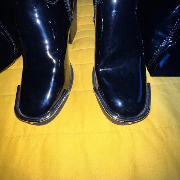 Lemonade Womens Size 8.5 Above Knee/Thigh Gothic 3 Inch Heel Boot 1/4 Side Zip - Picture 14 of 14